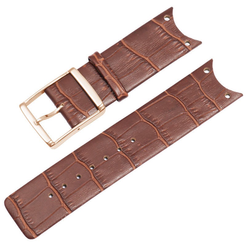 Leather watch strap CK-KOV231/KOV232 series special arc mouth ultra-thin leather strap men and women 22