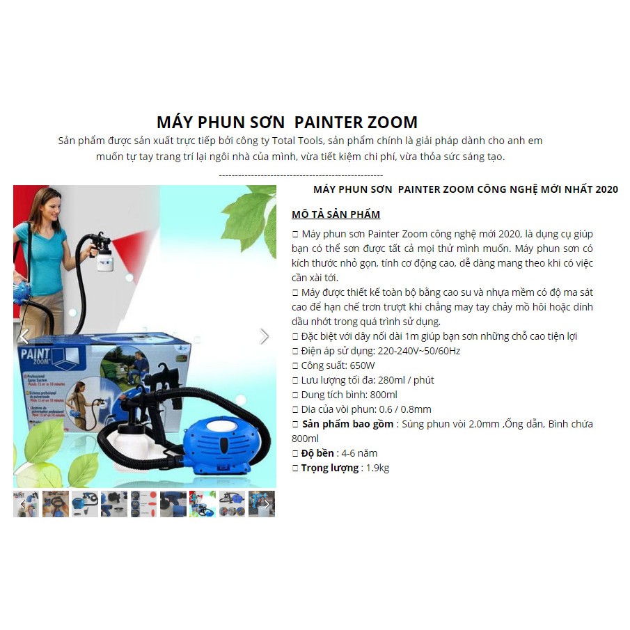 Máy phun sơn cầm tay Painter Zoom - Home and Garden