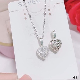 Dây chuyền trái tim mặt đá
