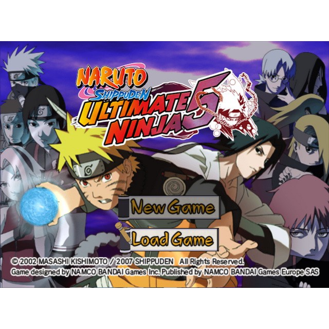 Đĩa Dvd Game Ps2 Naruto Shippuden Ultimate Ninja 5 + Dvd