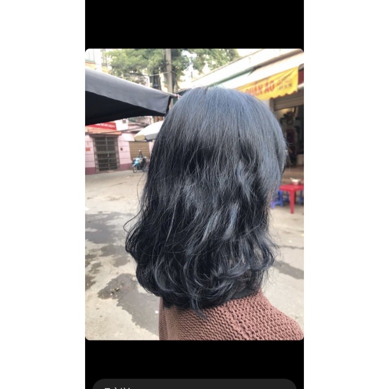 Thuốc nhuộm màu than chì(không tẩy) tặng kèm trợ dưỡng, găng tay | BigBuy360 - bigbuy360.vn