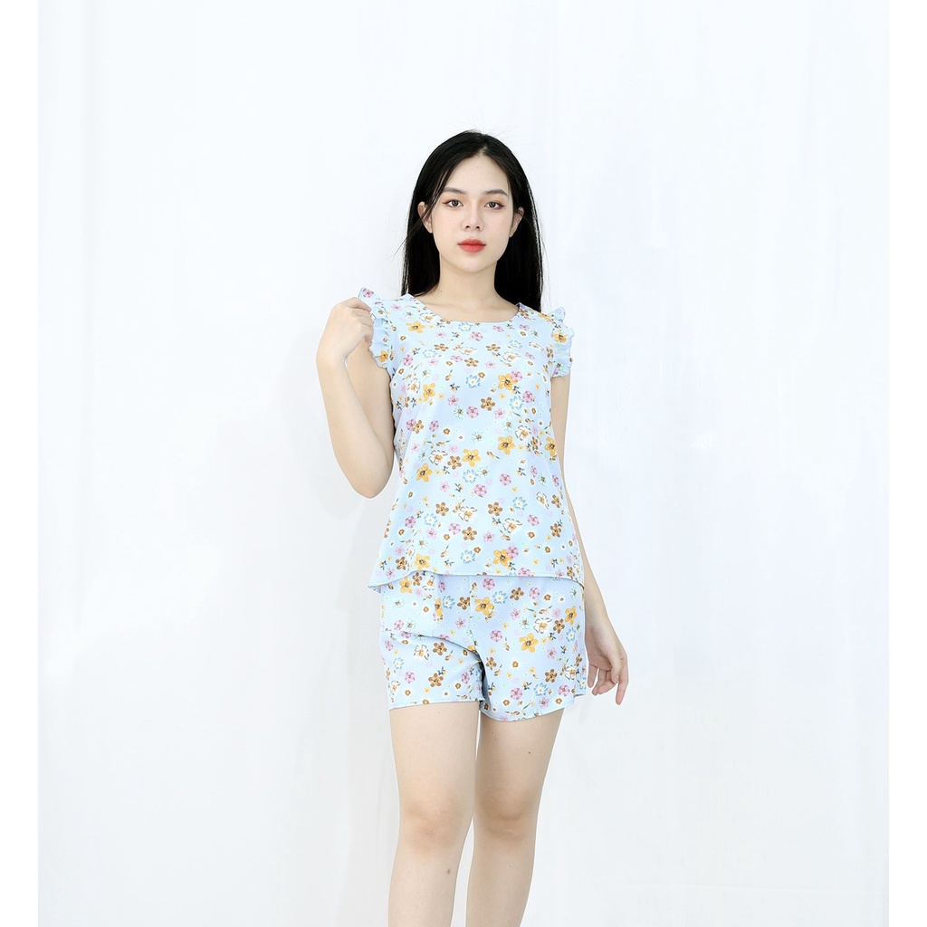 [HÌNH THẬT 100%]  Bộ đồ bộ ngắn  - vải siêu lụa  - Mềm mại nhẹ nhàng
