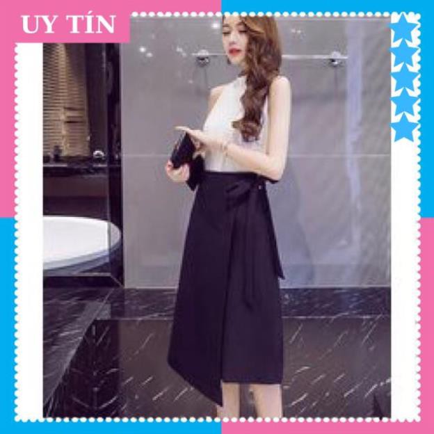 [ HÀNG CAO CẤP ] CHÂN VÁY TÀ LỆCH THẮT NƠ | BigBuy360 - bigbuy360.vn