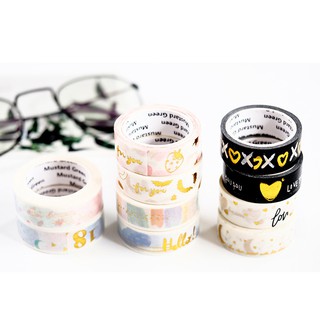 WASHI TAPE-Băng keo dán Nhật Bản WA005