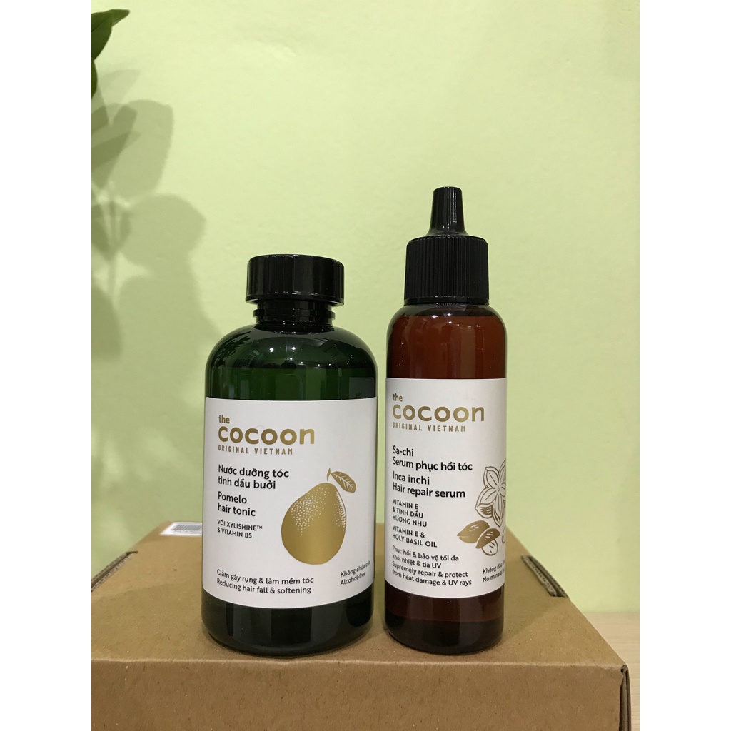 Nước dưỡng tóc tinh dầu bưởi Cocoon&amp; Sachi phục hồi tóc Cocoon , Dưỡng tóc Cocoon