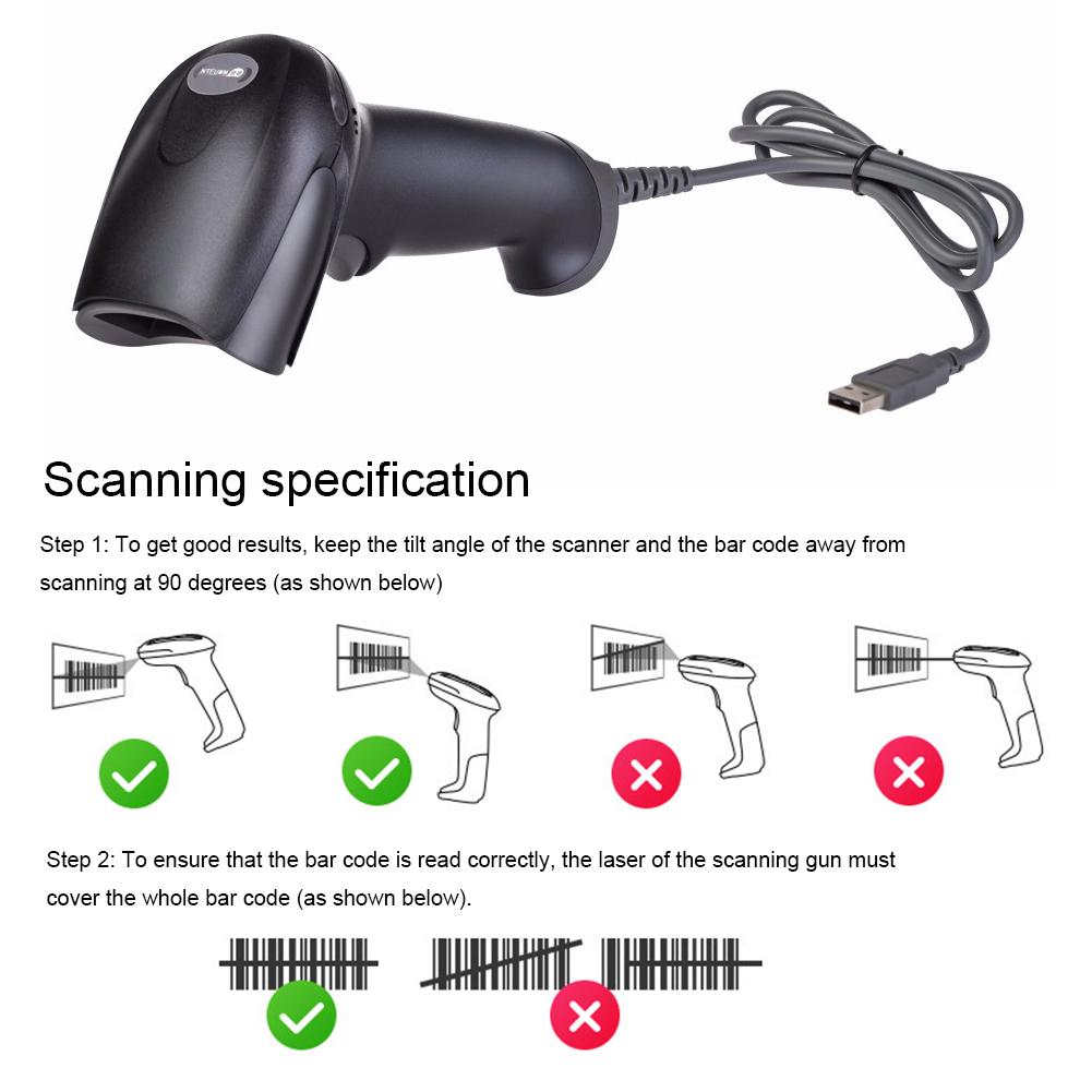 Máy quét mã vạch USB tự động cho POS