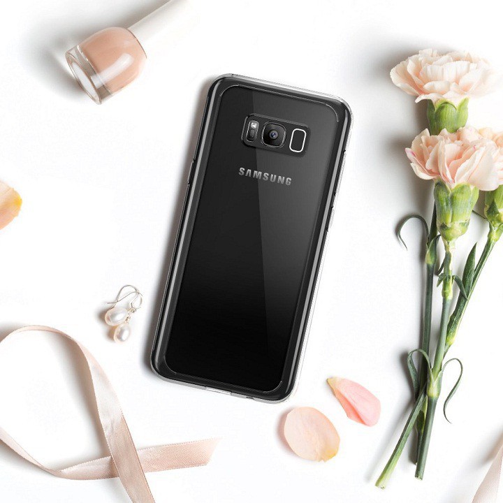 Ốp lưng silicon dẻo trong suốt cho Samsung Galaxy S8 / S8 Plus mỏng 0.6mm chính hãng Ultra Thin