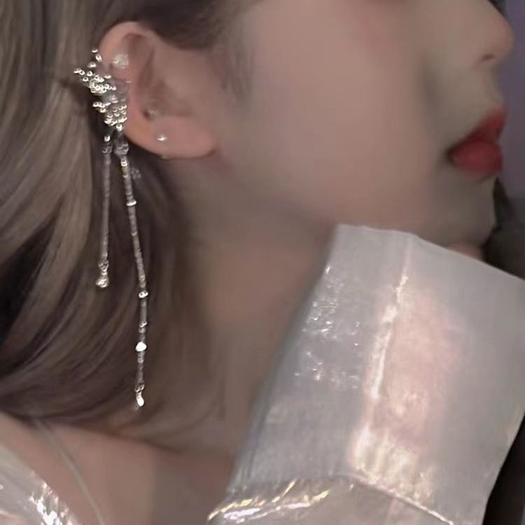 Cánh Thiên Thần ~ Khuyên Kẹp Tai Tua Rua Không Xỏ Lỗ Cao Cấp