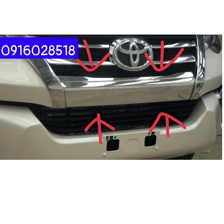 Toyota Fortuner 2017 2018 2019 2020 Ốp mặt Calang xi mạ Crom mat ca lăng