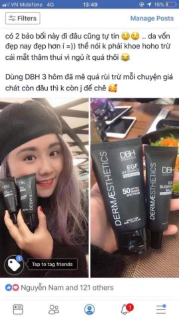 [Mã COS1904 giảm 8% đơn 300K] Kem chống nắng DBH Dermaesthetics 60ml | BigBuy360 - bigbuy360.vn