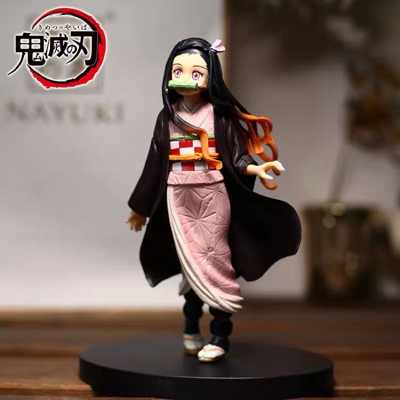 mô hình Kimetsu no yaiba - Mô hình Thanh Gươm Diệt Quỷ Nezuko cao 17cm bằng PVC cao cấp (Có clip, ảnh thật)