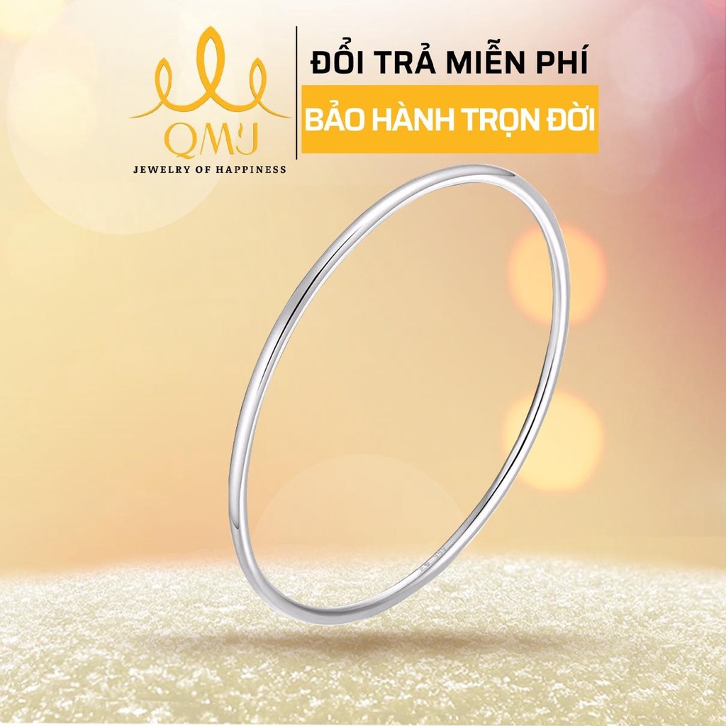 QMJ Nhẫn Trơn tròn Basic bạc 925 cao cấp, phù hợp dành cho cả nam và nữ - Q533