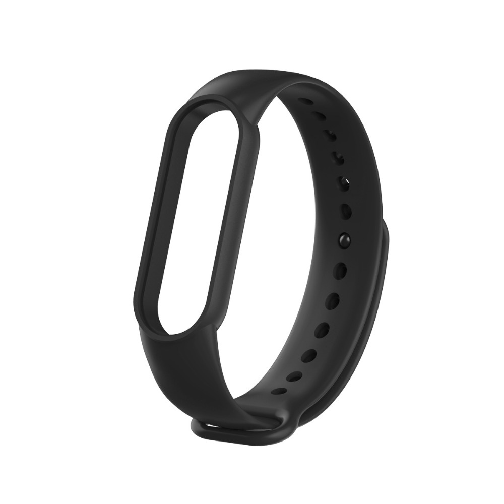 Dây Đeo Thay Thế Chất Liệu Silicon Màu Trơn Cho Xiaomi mi band 7 6 5 mi band 7
