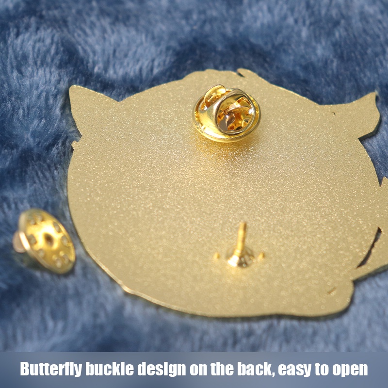 Huy hiệu cài áo kim loại họa tiết Mona Lumine Genshin thời trang