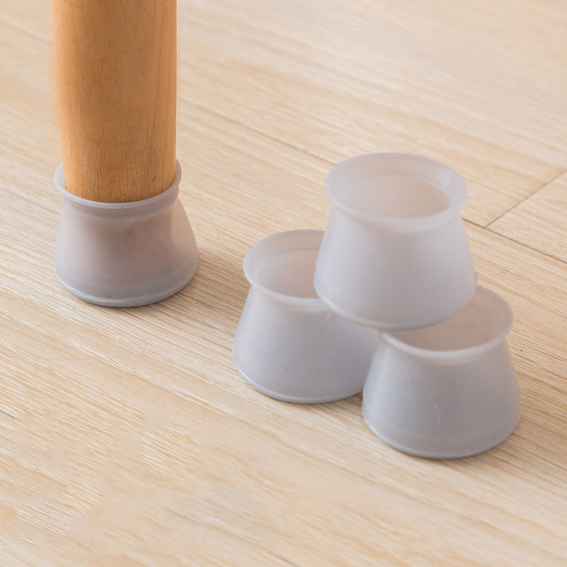 Set 1 / 4 / 8 miếng bọc chân bàn ghế bằng silicon dày dặn chống trượt chống mài mòn không gây tiếng ồn