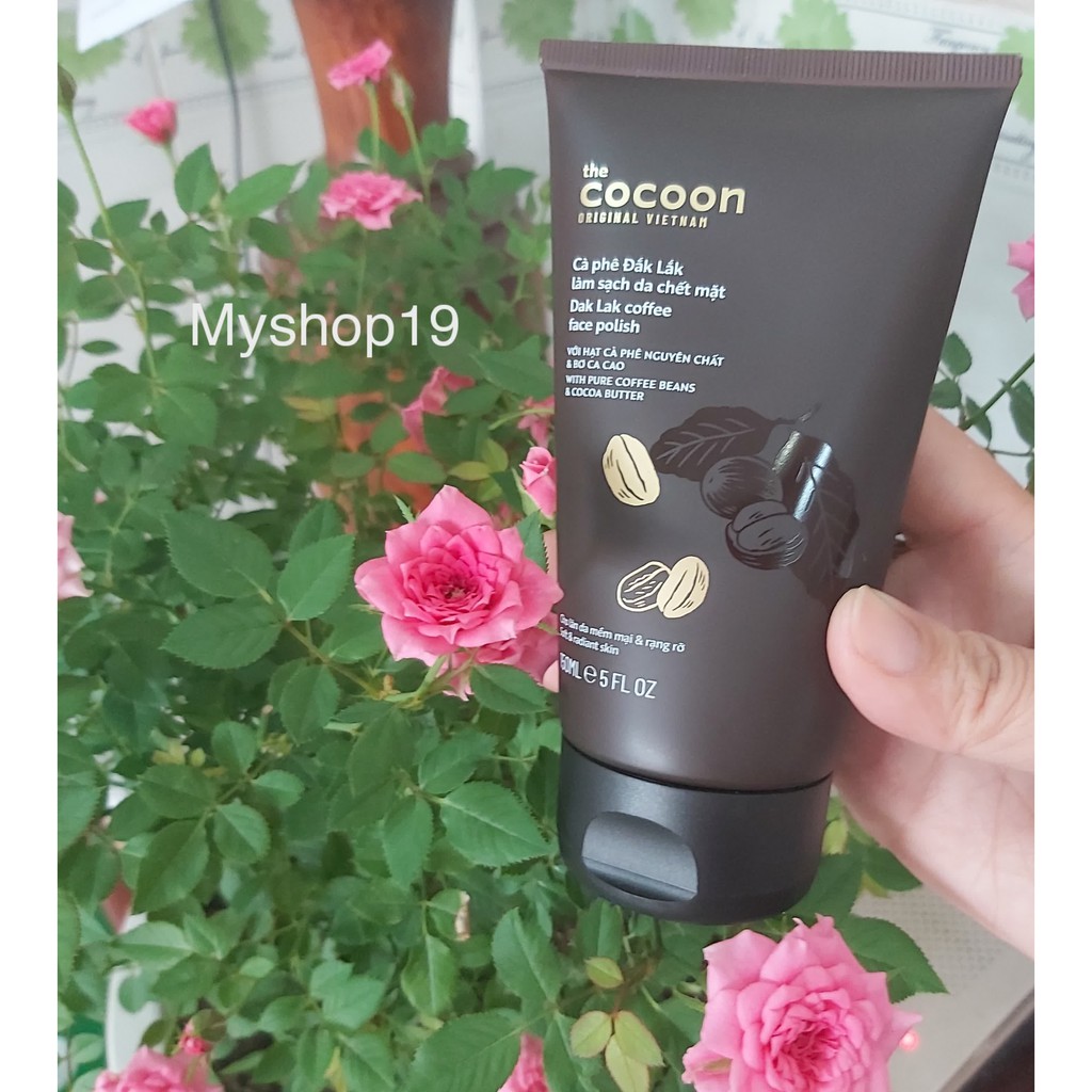 Tẩy tế bào chết da mặt cocoon Cà phê Đắk Lắk làm sạch da chết mặt cocoon 150ml