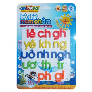 BỘ CHỮ NAM CHÂM CÁC NGUYÊN ÂM VÀ PHỤ ÂM GHÉP ANTONA