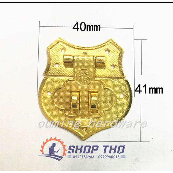 Khóa hộp giá cổ 40*41mm (3 cái)