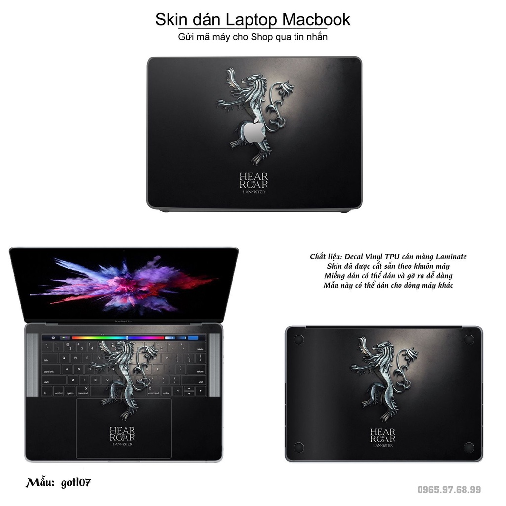 Skin dán Macbook mẫu Fantasy (đã cắt sẵn, inbox mã máy cho shop)