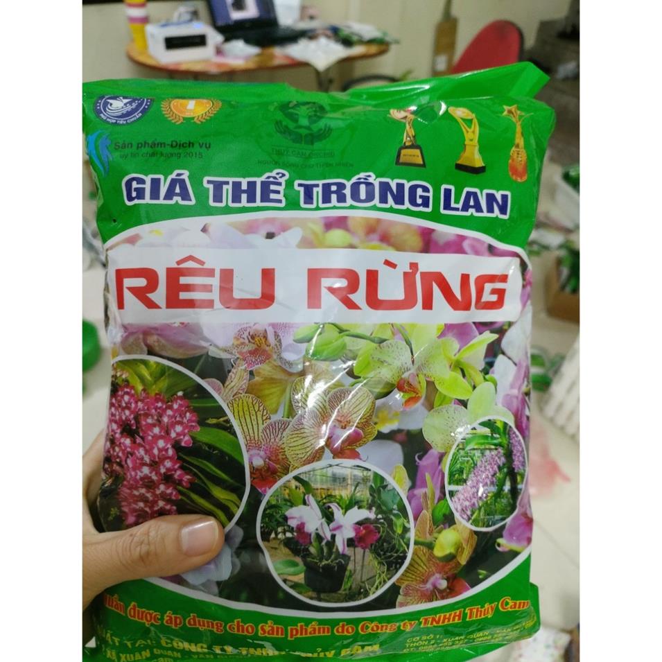 Rêu rừng trồng lan đã qua xử lý khô đóng gói 100g