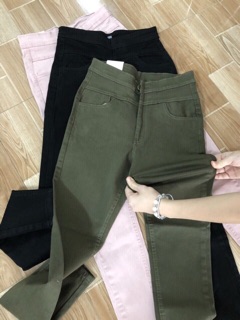 QUẦN KAKI LƯNG CAO co giãn