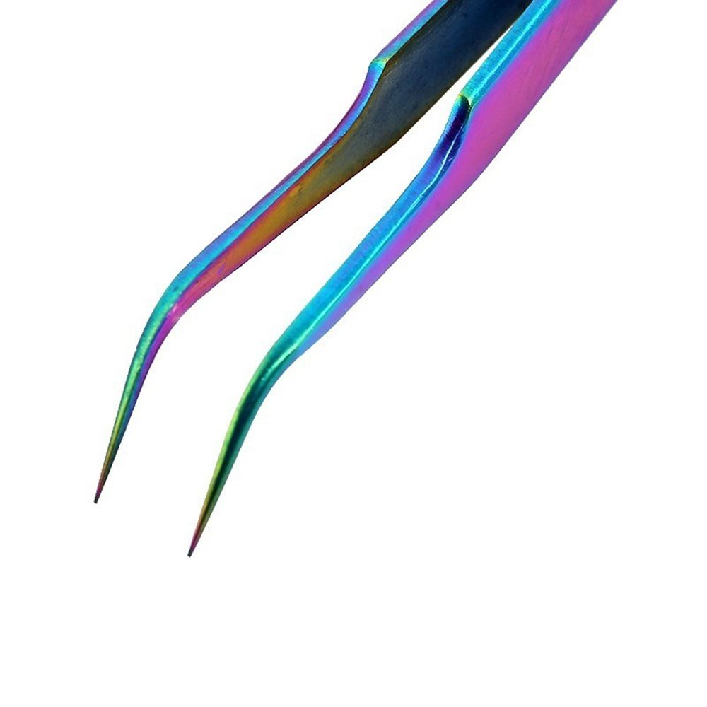 [Hàng mới về] Nhíp Gắn Lông Mi Giả Đầu Cong / Đầu Thẳng Chất Liệu Thép Không Gỉ