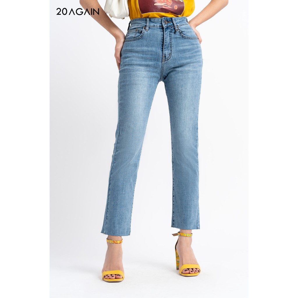 Quần jean dài loe vẩy tua rua gấu - QFA0061 - 20 Again | BigBuy360 - bigbuy360.vn