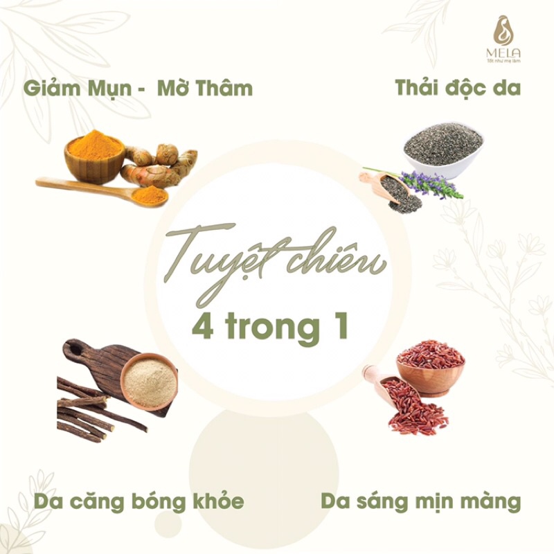 Xà Bông Nghệ Mela, Xà Phòng Thiên Nhiên chăm Sóc Mặt Và Body Giúp Da Sáng Khoẻ Mờ Thâm, Xà Phòng Organic Giảm Mụn 100g