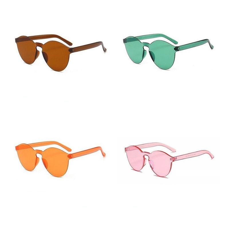 Kính Mát Tròng Trong Suốt Không Viền Thời Trang Cho Nam Và Nữ