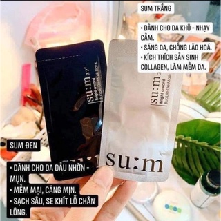 Miếng Mặt nạ thải độc da sủi bọt Sum 37