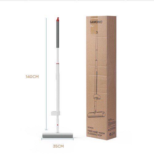 Cây lau nhà tự vắt thông minh đầu vắt xốp PVA cao cấp SAMONO SCM010 có thể xoay 360 độ lau sạch mọi góc- Hàng chính hãng
