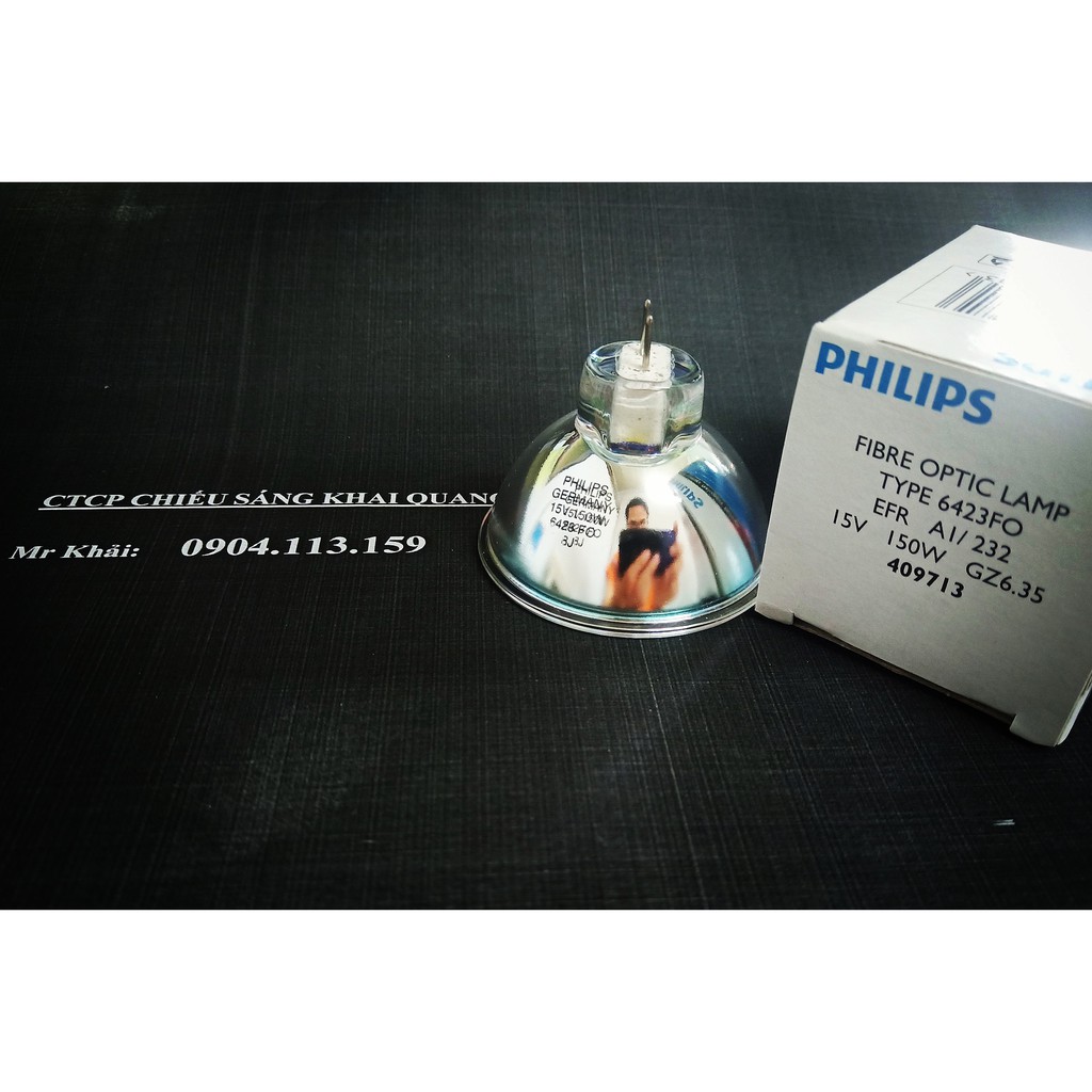 (SALE) Bóng halogen Philips 6423FO 15V 150W cho kính hiển vi