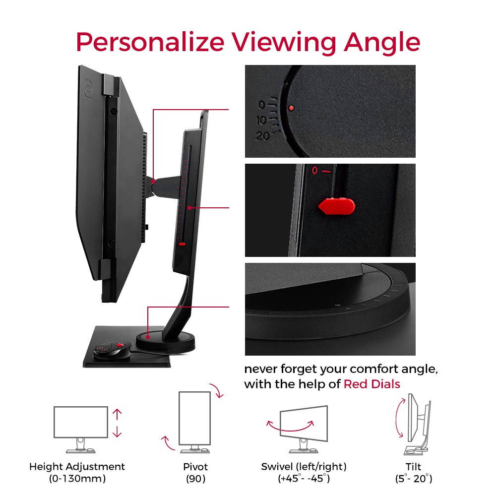 Màn hình máy tính BenQ ZOWIE XL2546 240Hz 24.5 inch DyAc™ eSports Gaming FPS (CSGO, PUBG, ...) | BigBuy360 - bigbuy360.vn