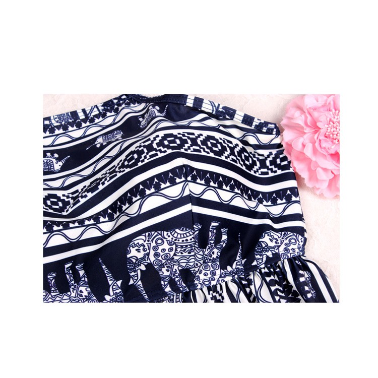 Bikini bộ đồ bơi nữ 4 mảnh họa tiết thổ cẩm áo lưới - Ảnh thật ở cuối, đồ bơi đi biển nhiều cách mix đồ | BigBuy360 - bigbuy360.vn