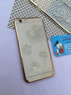 Ốp iphone 6 / 6s  viền xi vàng fullbox