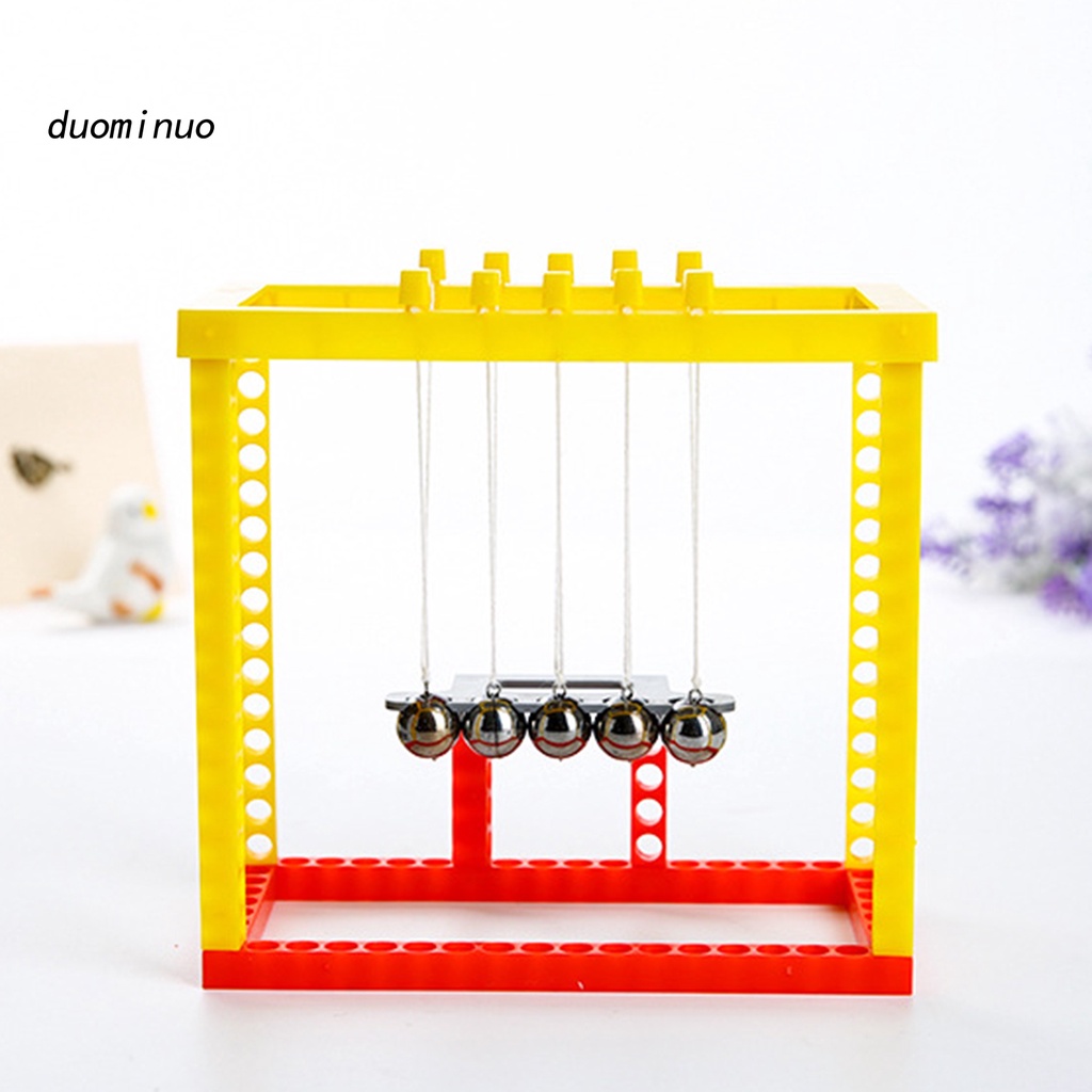 do Newton Cradle Toy with Balance Balls Educational Plastic Science Experiment Kid Toy for Gift