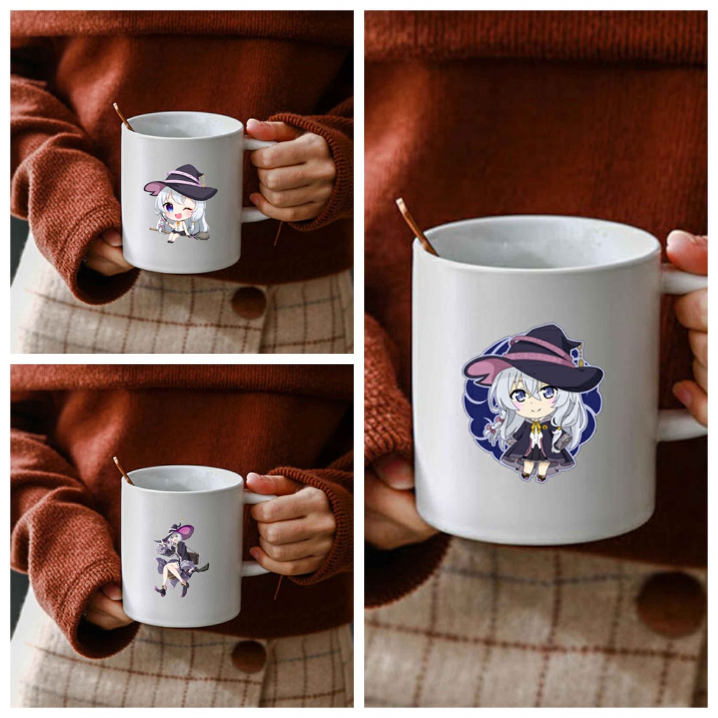 Cốc sứ trắng in hình Anya HÀNH TRÌNH CỦA ELENA anime chibi dễ thương xinh xắn