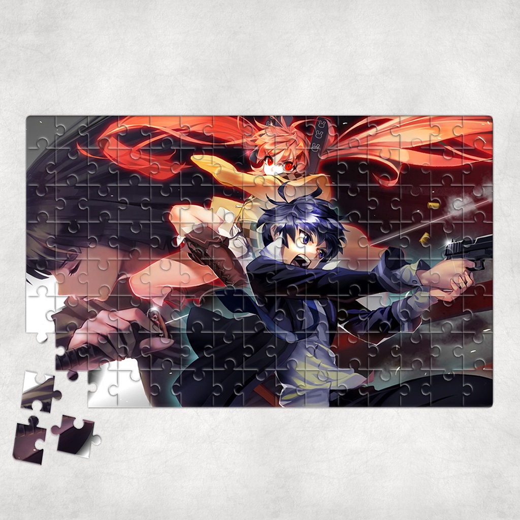 Tranh ghép hình A4, A5 Anime, xếp hình BLACK BULLET - Mẫu 1
