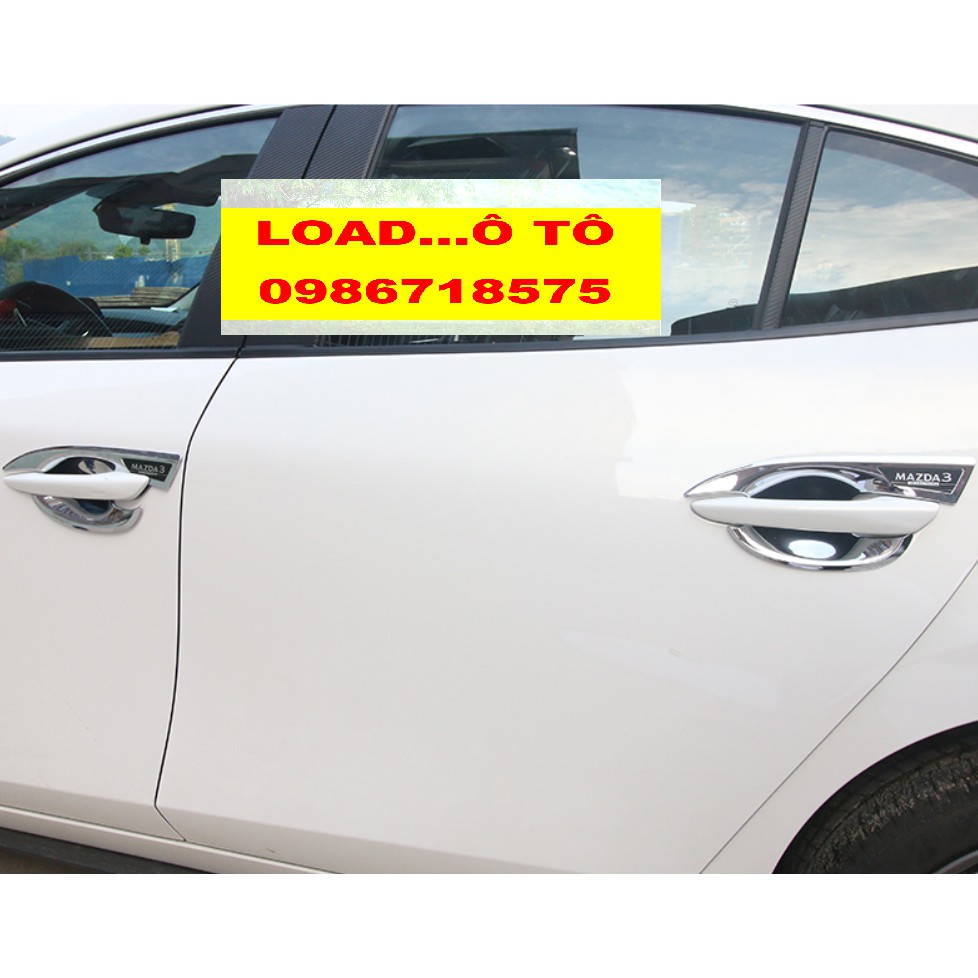 Bộ Ốp Tay nắm và Hõm Cửa Mạ Crom Mazda 3 2023-2020 Màu Trắng
