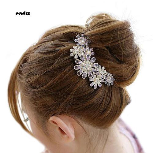 Kẹp tóc đính hoa đá lấp lánh