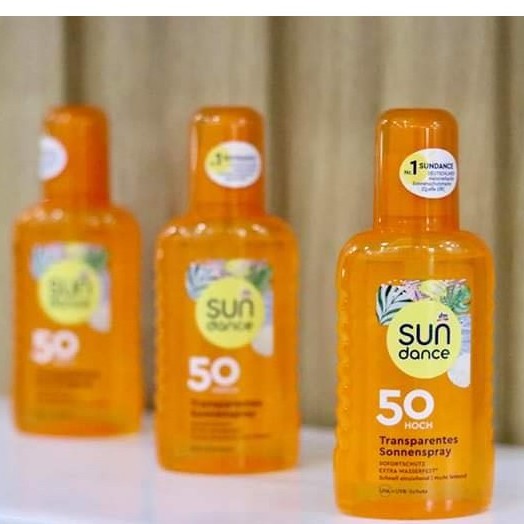 Xịt chống nắng dạng nước Transparentes Sonnen Spray SUNDANCE SPF50