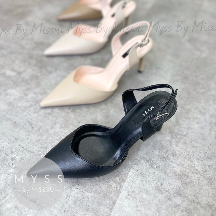 Giày nữ mũi nhọn cài quai sau gót nhọn 7 cm thời trang MYSS - CG217