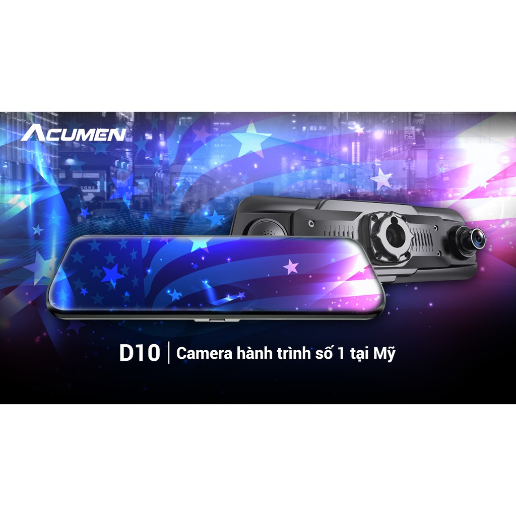 Camera Hành Trình  ACUMEN D10 Màn Hình Cảm Ứng 9.66 Inch Full HD | BigBuy360 - bigbuy360.vn