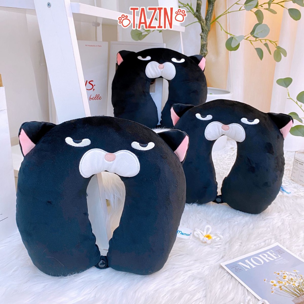 Gối Ngủ Văn Phòng Dễ Thương, Gối Cổ Tựa Amuse Mới Nhất - Gấu Bông Tazin