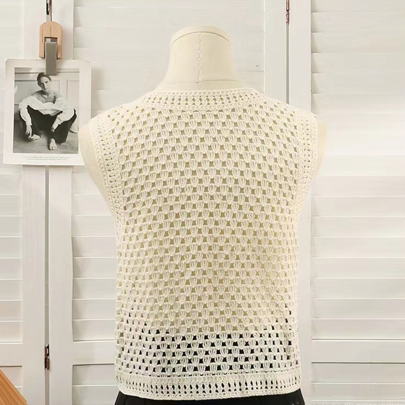 Áo Croptop Dệt Kim Sát Nách Dáng Rộng Họa Tiết Kẻ Sọc Thời Trang Cho Nữ