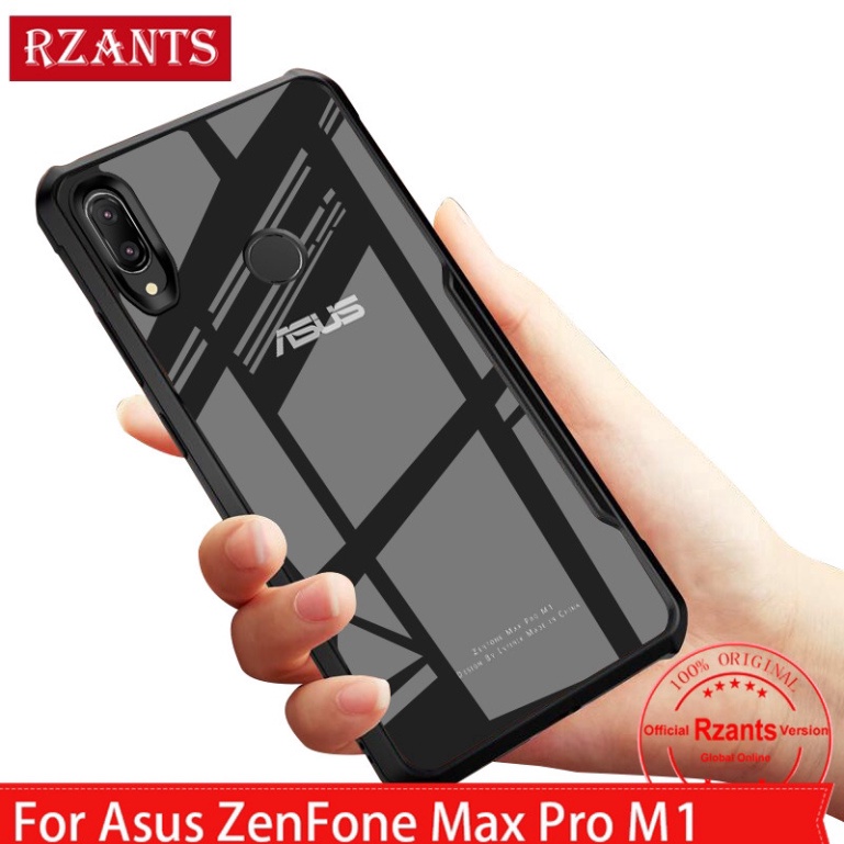 Sale 73% Ốp điện thoại PC khung viền TPU chống sốc cho Asus ZenFone, Max Pro M1 Black Giá gốc 139000đ - 6G50