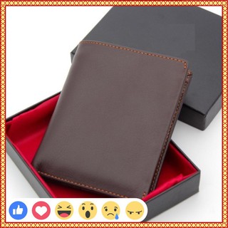 Ví Nam Đứng Da Bò Đẳng Cấp Tặng Kèm Hộp Cao Cấp | Bóp Nam Đứng Đẹp | Ví đứng bò shopm10 hothaito