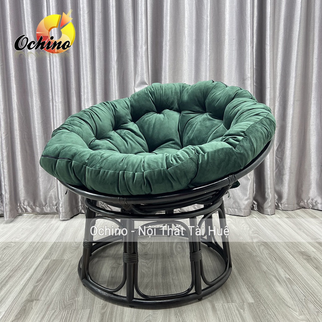 Ghế papasan Thư giãn cao cấp mây xịn 100%(full ghế và đệm)