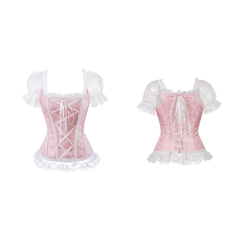 Áo Lưới Hoa Ngắn Tay Phong Cách Vintage Gợi Cảm Cho Nữ