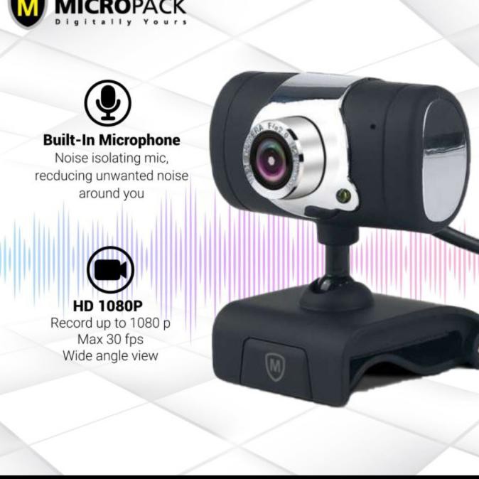 Webcam Full Hd Mwb-13 Full Hd + Mic & Đèn Fhd 1080p